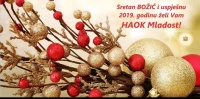 SRETAN BOŽIĆ I USPJEŠNU 2019.GODINU ŽELI VAM VAŠ HAOK MLADOST!