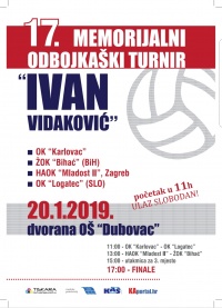 17. MEMORIJALNI TURNIR IVO VIDAKOVIĆ U KARLOVCU!
